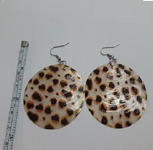 Orecchini leopardati animalier effetto madreperla