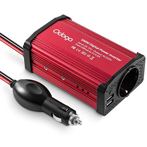Odoga Inverter di Potenza, Invertitore 300W per Auto, Convertitore da rosso - Ilgrandebazar