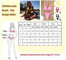 Carica l&#39;immagine nel visualizzatore di Gallery, JFan Costumi da Bagno Donna Bikini Swimwear Sexy Imbottito S, Nero