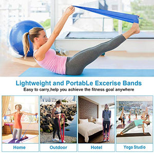 OMERIL Bande Elastiche Fitness (3 Pezzi), 2 m/ 1,5 m Fasce con 3...