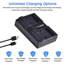 Carica l&#39;immagine nel visualizzatore di Gallery, PowerTrust VMA4410 - Caricabatterie veloce doppio con cavo USB per Arlo Pro...