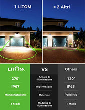 Carica l&#39;immagine nel visualizzatore di Gallery, [2 Pezzi] 200 LED Luci Solari Esterno,【2019 Ultimi Modelli 】Luce 2 Pezzi