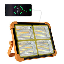 Carica l'immagine nel visualizzatore di Gallery, CosyEasy 100W Faro LED Portatile, 15600mAh Solare Faro Luce Ricaricabile Luce Lavoro, 10000 Lumen lampada da Luce da Campeggio LED, Proiettore LED Ricaricabile per Cantiere, Garage, Emergenza(A)