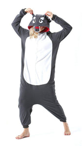 Pigiama Animali Cosplay Uomo Donna Adulti XL(Altezza:176cm-183cm), Wolf