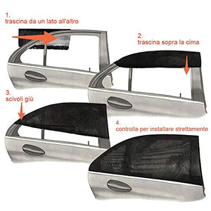 GOLDGE 2 Pezzi Tendine Parasole Auto Finestrino Laterale Bambini Universali...