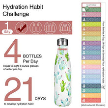 Carica l&#39;immagine nel visualizzatore di Gallery, BEI &amp; HONG Borraccia Termica 500 ml, Bottiglia Acqua Acciaio 500ml, Cactus