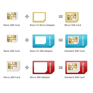 Helect Adattatore SIM Card, Kit 5-in-1 per Carte SIM... - Ilgrandebazar