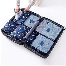 Carica l'immagine nel visualizzatore di Gallery, Cooja Organizer Valigie Borsa Packing Cube, Set di 7 Blu Scuro 7