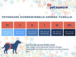 Petsweare - Pannolini per XX - Large, blu navy, marrone castano, verde oliva