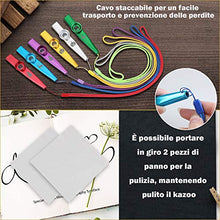 Carica l&#39;immagine nel visualizzatore di Gallery, Anpro 6 Pezzi Kazoo in metallo con sei membrane flauto membrana bocca Kazoo... - Ilgrandebazar
