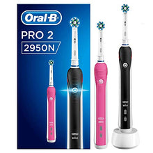 Carica l'immagine nel visualizzatore di Gallery, Oral-B PRO 2 2950N CrossAction Spazzolino Elettrico Ricaricabile con 2...