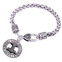 Carica l&#39;immagine nel visualizzatore di Gallery, Charm ciondolo a forma di martello Thor Hammer Mjolnir Viking amuleto... - Ilgrandebazar