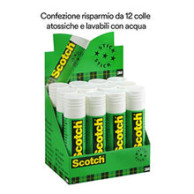 Carica l&#39;immagine nel visualizzatore di Gallery, Scotch Colla Stick per la Scuola Elementare, Media, Asilo e 12 x 40 g - Ilgrandebazar