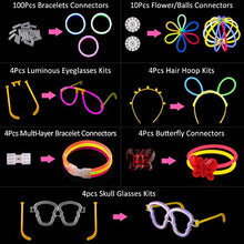 Carica l&#39;immagine nel visualizzatore di Gallery, Yodeace Braccialetti Luminosi Fluorescenti Starlight 100 Pezzi Barre... - Ilgrandebazar