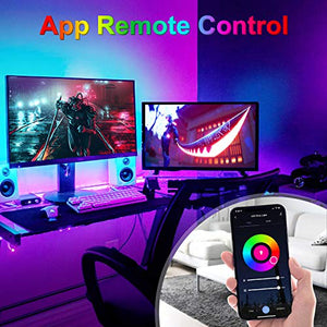 Striscia LED RGB WIFI, Etersky Smart Strip 2M 5050 Compatibile con 2m