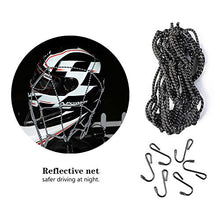 Carica l&#39;immagine nel visualizzatore di Gallery, 1pz Rete Riflettente Elastica Moto + 1Pz Corda Moto...