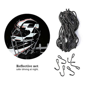 1pz Rete Riflettente Elastica Moto + 1Pz Corda Moto...