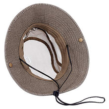 Carica l&#39;immagine nel visualizzatore di Gallery, Obling Cappello estivo, unisex, a tesa larga, protegge dai raggi UV, Khaki