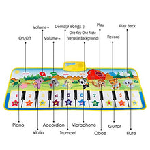 Carica l&#39;immagine nel visualizzatore di Gallery, EXTSUD Tappeto Musicale Bambini Tastiera Pianoforte Musichette Multicolore - Ilgrandebazar