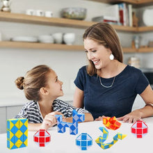 Carica l'immagine nel visualizzatore di Gallery, GOLDGE 24 Pack Mini Serpente Magico, 24 Blocchi Giocattolo Twist Cubo Puzzle Gadget Bambini Regalini Fine Festa Compleanno per Ragazzi