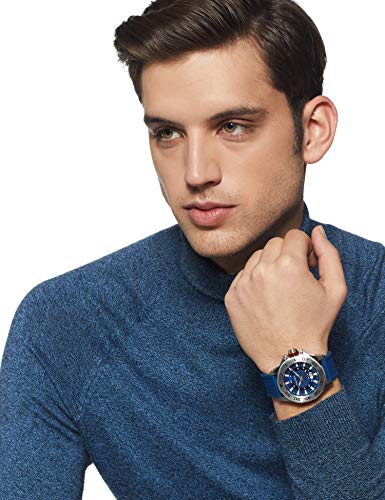 Nautica Men's Stainless Steel Quartz Silicone Strap, Blue, 22 Casual Watch (Model: NAPFWF115 Nautica Men's Stainless Steel Quartz Silicone Strap, Blue, 22 Casual Watch (Model: NAPFWF115