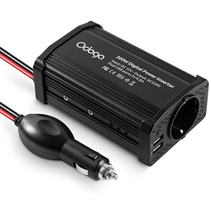 Odoga Inverter di Potenza, Invertitore 300W per Auto, Convertitore da nero