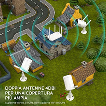 Carica l'immagine nel visualizzatore di Gallery, BOIFUN 2K Telecamera Wi-Fi Senza Fili da Esterno, Sicurezza Sorveglianza con Batteria, Rilevamento del Movimento Umano, Visione Notturna a Colori, Allarme Suono e Luce, Area Di Allarme Personalizzata