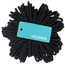 Carica l&#39;immagine nel visualizzatore di Gallery, Meersee Elastici per capelli spessi e ricci, Misura grande, Nero, 100 Nero - Ilgrandebazar