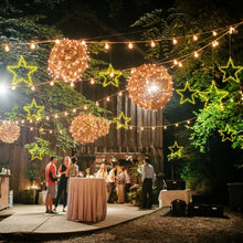Carica l'immagine nel visualizzatore di Gallery, Luci Led Natale Stelle,2 Piece Luci Natalizie con 40 Led Bianco Caldo 8 Modalità Batteria Alimentata Led Luci Illuminazione Decorativa per Esterno/Interno,Decorare Natale,Matrimonio,Festa,Compleanno