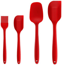 Carica l'immagine nel visualizzatore di Gallery, Binhai, Set di 4 spatole in Silicone antiaderenti in Gomma con Anima in Acciaio