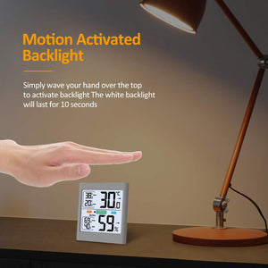 Byttron Termometro Igrometro Digitale,Monitor per Misuratore di White - Ilgrandebazar