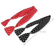 Carica l&#39;immagine nel visualizzatore di Gallery, PIXNOR Filo archetto Bowknot retrò Polka Dot filo titolari di capelli per...