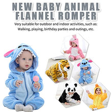 Carica l'immagine nel visualizzatore di Gallery, Unisex Bambino Inverno Pagliaccetto Coniglio Tigre Cucire Animale Stile Flanella Cosplay Halloween Costume Attrezzatura