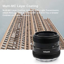Carica l&#39;immagine nel visualizzatore di Gallery, Pergear 50mm F1.8 Manuelles objektiv Fokus-Prime-Festobjektiv für Fuji X-A1...