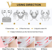 Carica l&#39;immagine nel visualizzatore di Gallery, V Line Mask, Doppio Mento Riduttore, HailiCare 8 Pcs 4D Viso V Appeso... - Ilgrandebazar