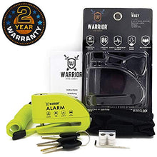 Carica l&#39;immagine nel visualizzatore di Gallery, Warrior WA6Y Lucchetto Antifurto Bloccadisco Allarme 110 Db Certificazione... - Ilgrandebazar