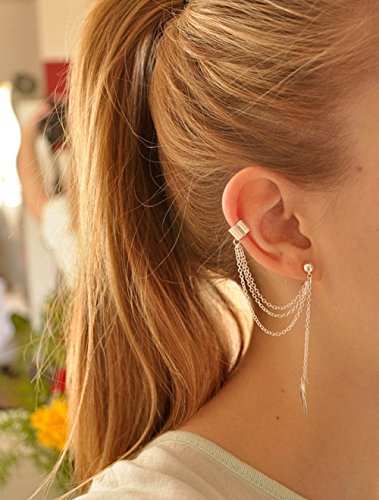 Yean - Orecchini per donne e ragazze, colore argento - Ilgrandebazar
