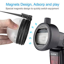 Carica l&#39;immagine nel visualizzatore di Gallery, Godox AK-R1 Kit di accessori con adattatore S-R1 testa rotonda per flash...