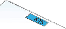 Carica l'immagine nel visualizzatore di Gallery, Rowenta BS1501 Classic, bilancia pesapersone elettronica, 31x31 cm, fino a 160 Kg con graduazione di precisione ogni 100g, spessore di 22 mm, batterie incluse, vetro temperato, bianco