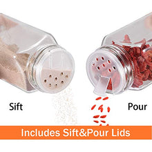 Carica l&#39;immagine nel visualizzatore di Gallery, Gifort Barattoli Portaspezie Vetro, 12PCS Vasetti Vetro Spezie 120ml con...