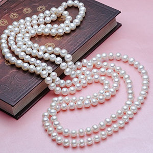 Merdia Elegante collana da donna con perle artificiali, ideale indossare... - Ilgrandebazar