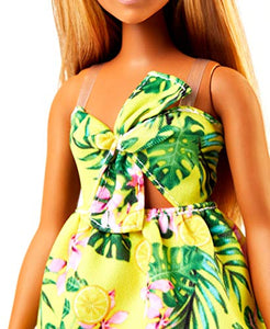 Barbie- Fashionista, Bambola Bionda con Vestito Giallo Stampa a Fiori,... - Ilgrandebazar