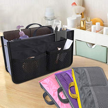 Carica l'immagine nel visualizzatore di Gallery, Borsa Organizzatore Organizer in Tessuto con Doppio Manico Nero