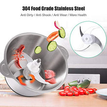 Carica l&#39;immagine nel visualizzatore di Gallery, Tritatutto Elettrico, homeasy 2L Frullatore Multifunzionale con Ciotola in
