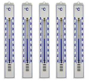 Lantelme 3297 Set di 5 termometri analogici, per interno/esterno/giardino,... - Ilgrandebazar