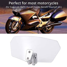 Carica l&#39;immagine nel visualizzatore di Gallery, Justech Parabrezza Moto Spoiler di Estensione colore trasparente - Ilgrandebazar