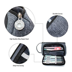 Astuccio Portamatite Grande Capacità porta Trucco Cartoleria Grigio