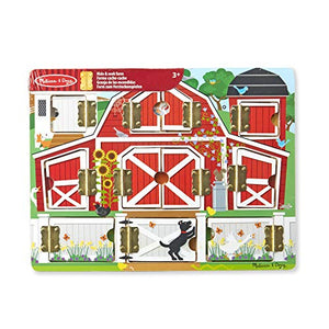 Melissa and Doug Gioco in legno Il gioco Farm Hide & Seek Board, Multicolore - Ilgrandebazar