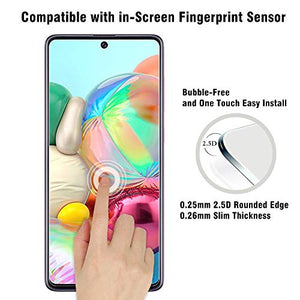 AHABIPERS Pellicola Protettiva per Samsung Galaxy A71 Vetro Temperato, 9H...