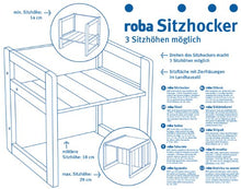 Carica l&#39;immagine nel visualizzatore di Gallery, roba Sgabello per Bambini in Stile Country, Utilizzabile, Girandolo, Bianco - Ilgrandebazar